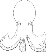 octopuses - squid Printbere Kleurplaten